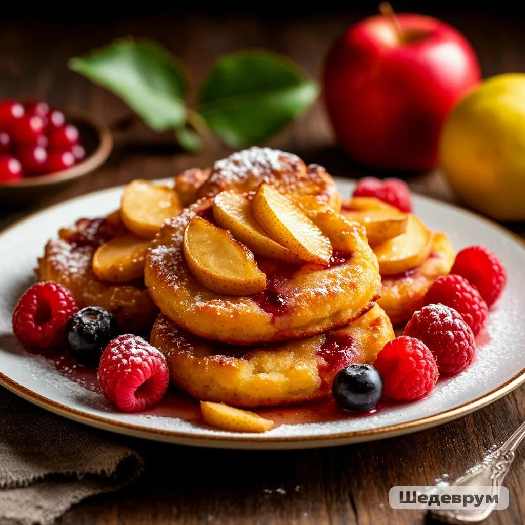 ФРУКТОВЫЕ ОЛАДЬИ С ГРУШЕЙ И ЯБЛОКОМ — СОЧНЫЕ И БЕЗ СРЫВОВ! 🍐🍎🥞