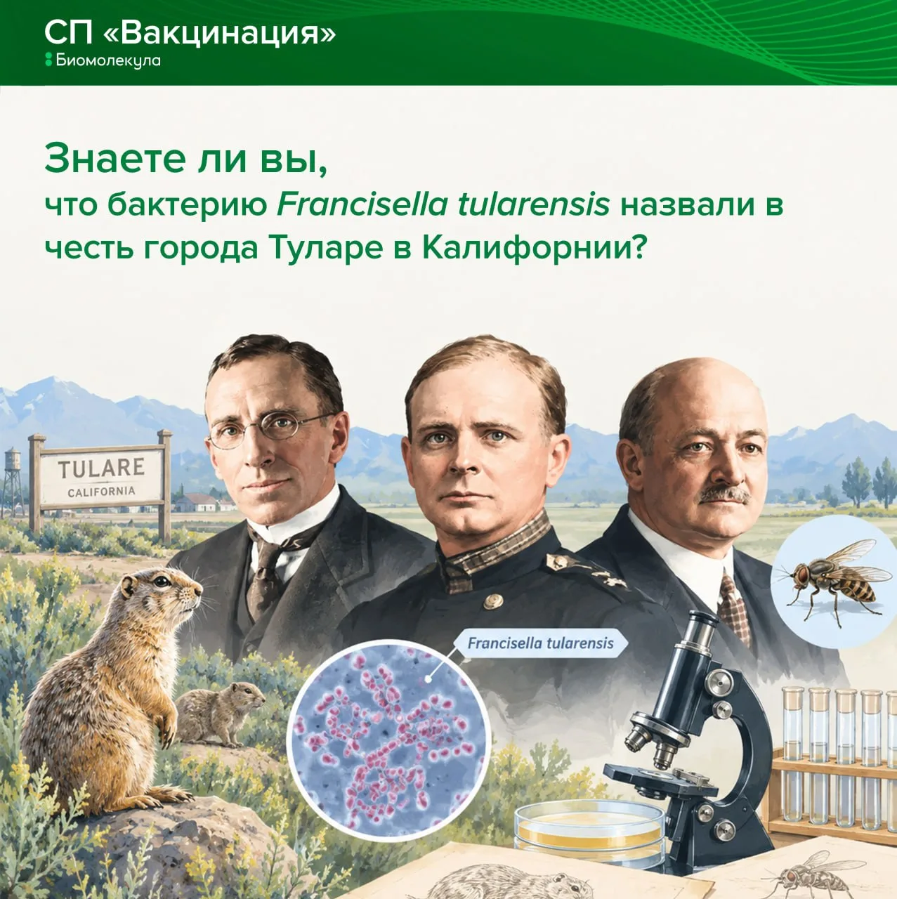 История туляремии началась в 1910 году, когда исследователи обнаружили у милых сусликов...