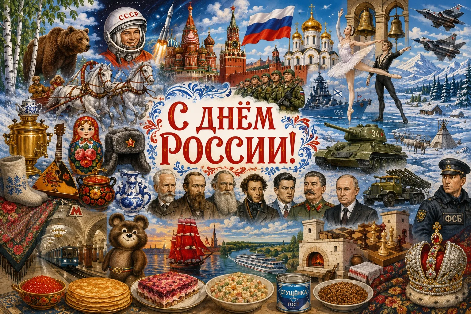 Мы сделаны в России! С Праздником, друзья! 🇷🇺