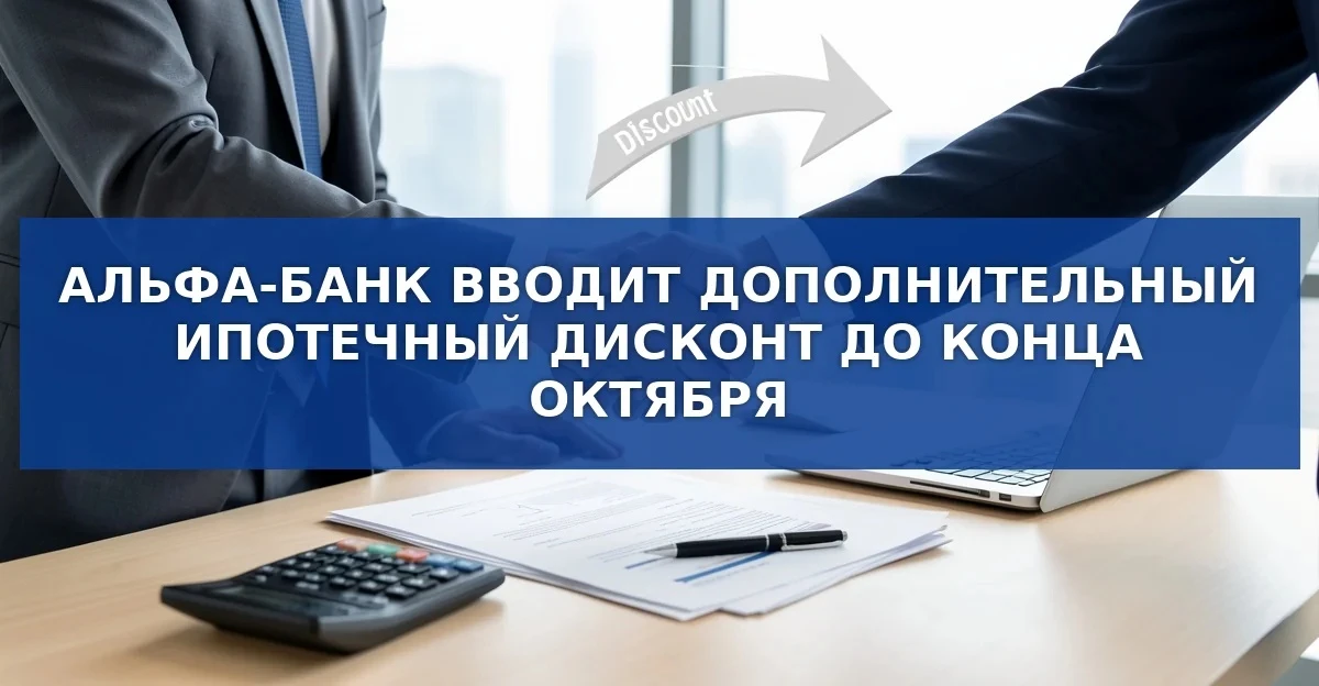 Новый ипотечный дисконт от Альфа‑Банка