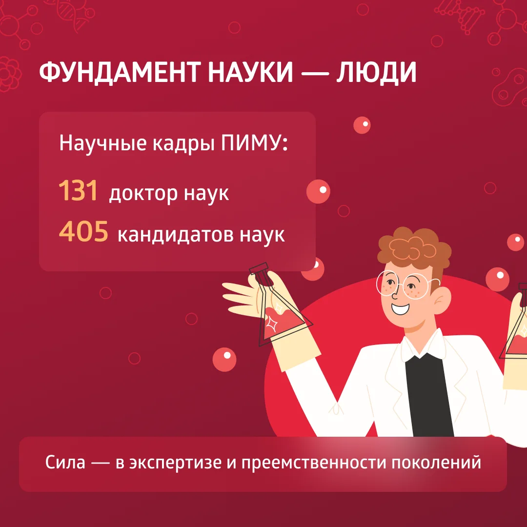С Днем российской науки! 🧬🔬  Наука в ПИМУ — это не просто цифры, это энергия созидания, преемственно
