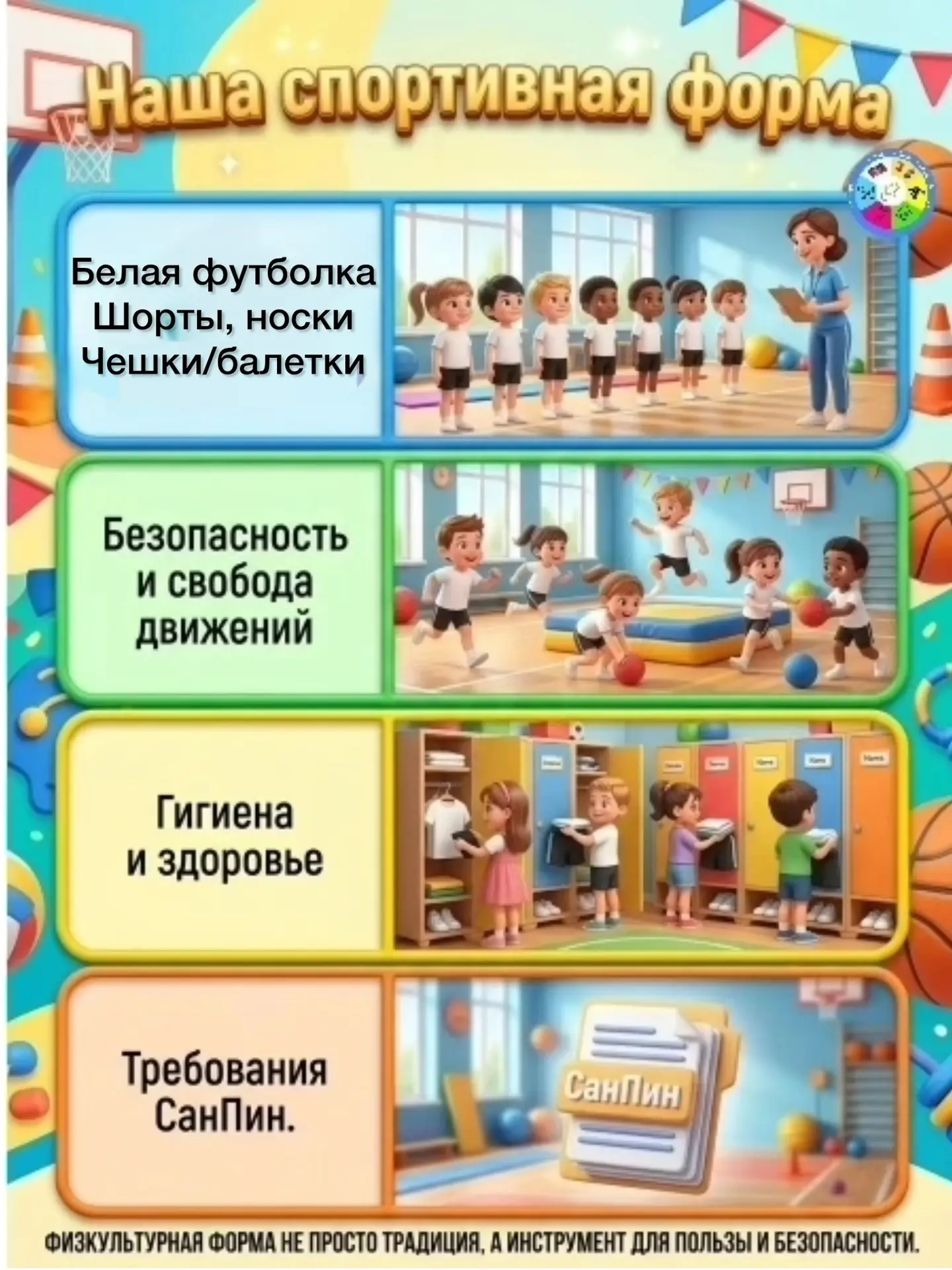ФИЗКУЛЬТУРНАЯ ФОРМА — не традиция, а инструмент пользы и безопасности!