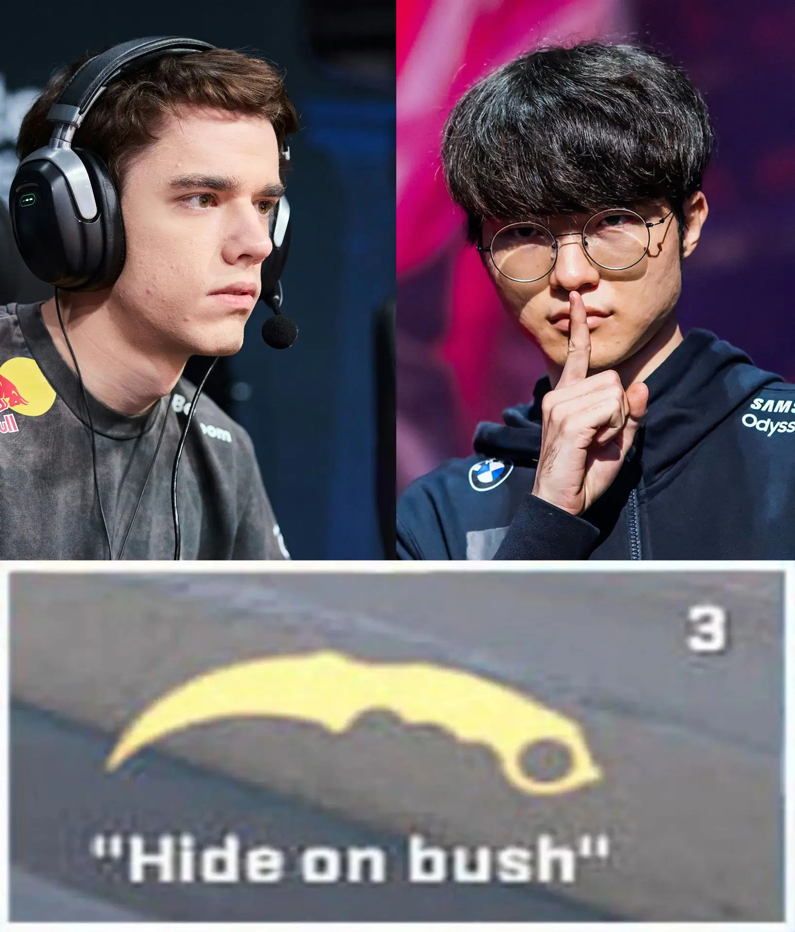 🤔 Zont1x играет с ножом, названным в честь Faker'а

«Hide on bush» – это один из никнеймов 6-кратно