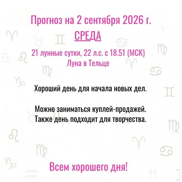 Прогноз на сегодня,