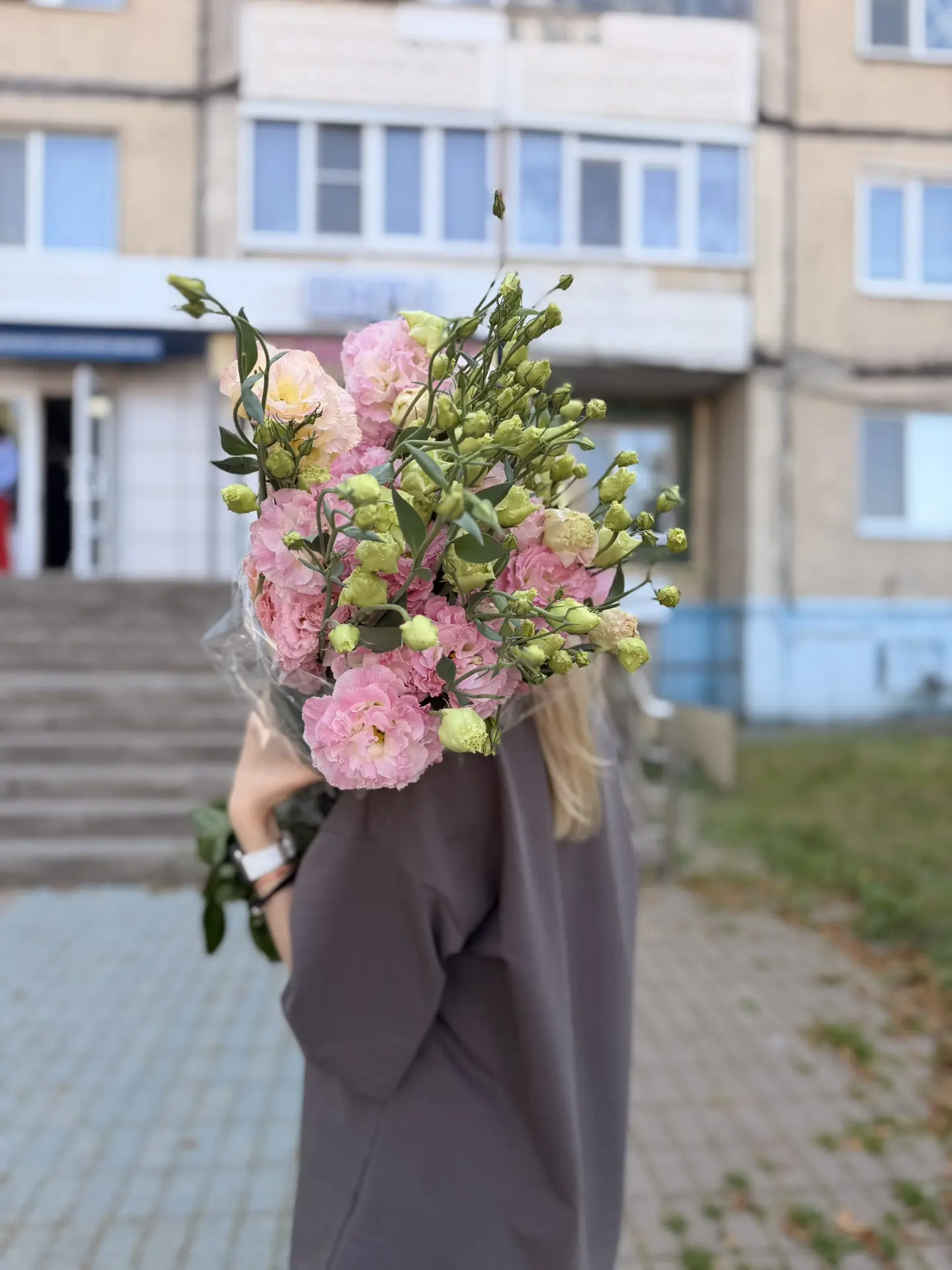 Эустома в белом и розовом цвете 🤍