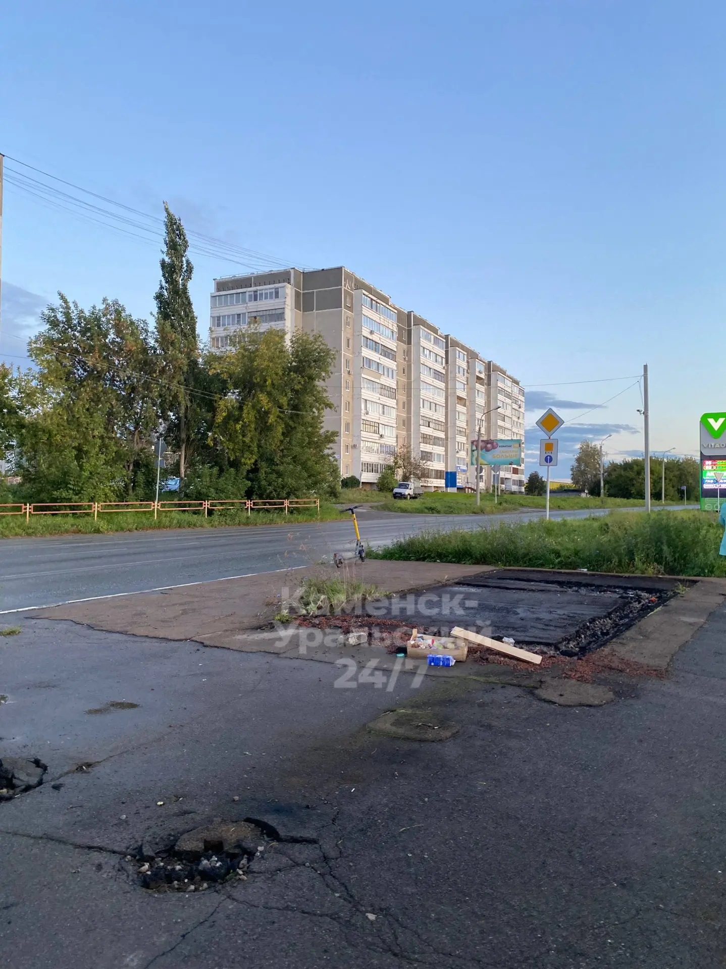 В Каменске-Уральском убрали остановку «Южная» на перекрёстке Октябрьская — Суворова