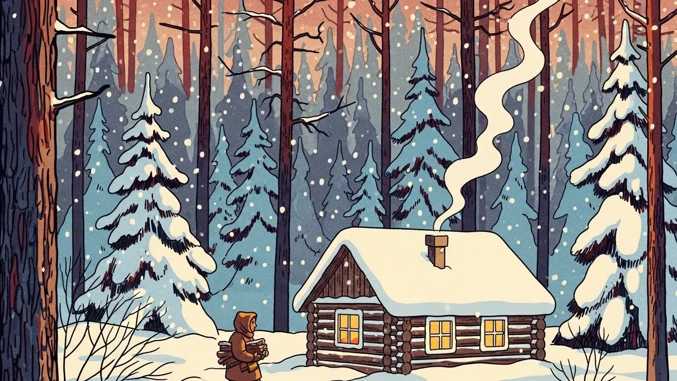 Зимние иллюстрации. Можно использовать, как фоны для презентаций или учебных.  И конечно, это хороши