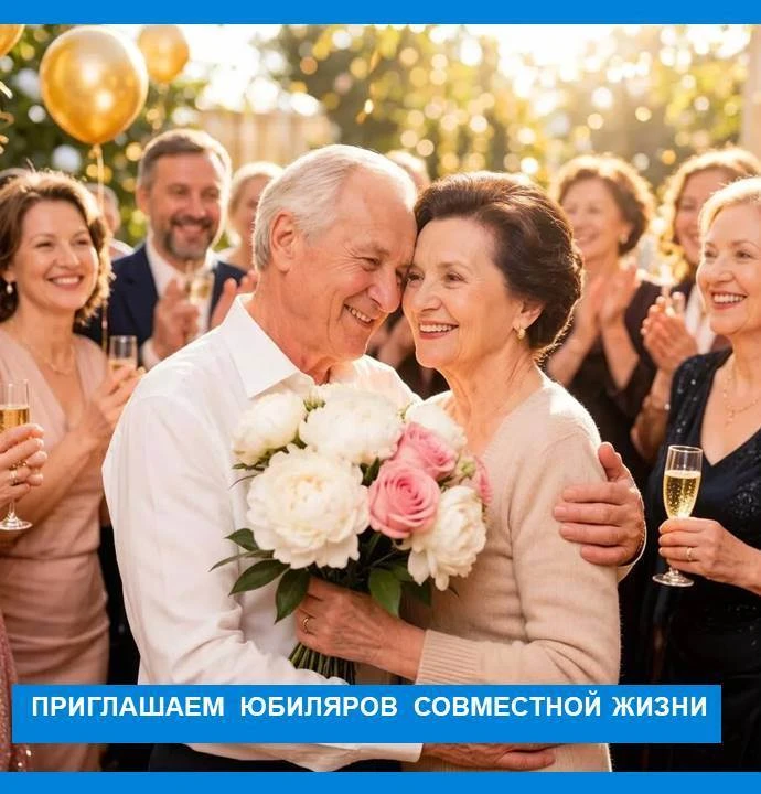 ✨ Открыт прием заявлений для семей, заключивших брак в 1956, 1966 и 1976 годах.
