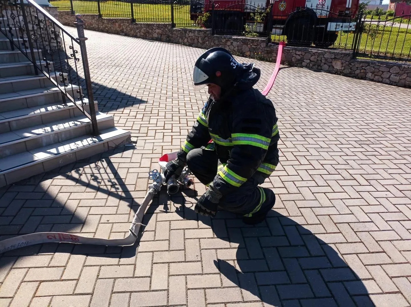 🛑 Уберечь от огня: пожарные провели тренировку в храме 🚒  📍 В селе Крутое округа #СеребряныеПруды ог