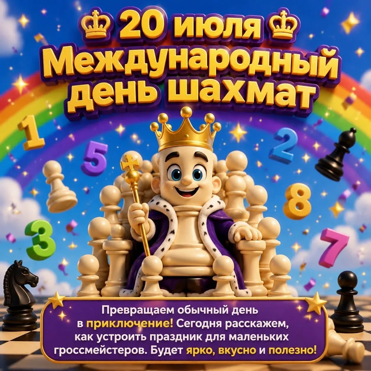 ♟️Как организовать День шахмат дома всего за 20 минут? У нас есть несколько  идей!

Многие считают ш