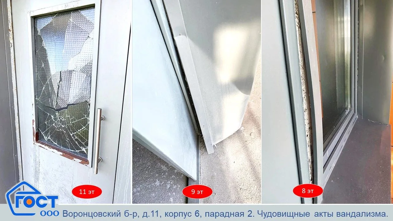 Об акте вандализма во второй парадной