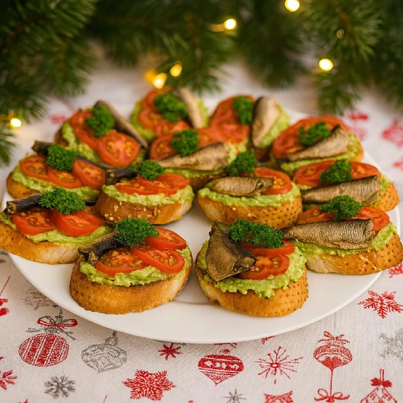 НОВЫЕ ПРАЗДНИЧНЫЕ БУТЕРБРОДЫ СО ШПРОТАМИ — ОЧЕНЬ ВКУСНО И КРАСИВО! 🎄

ИНГРЕДИЕНТЫ (около 15 бутербр