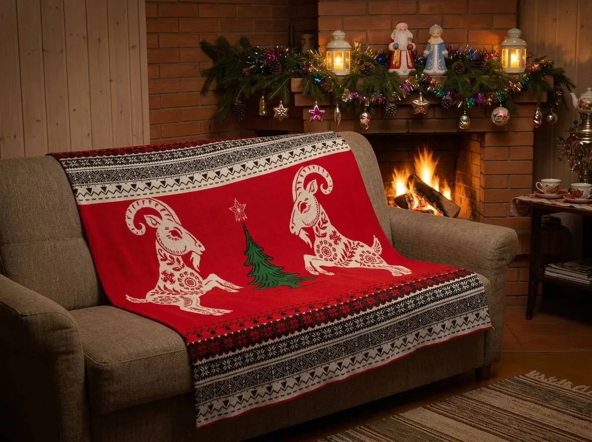 Пледы к новому году, по готовности пропишу цену. Отрабатывают состав🧶❤️