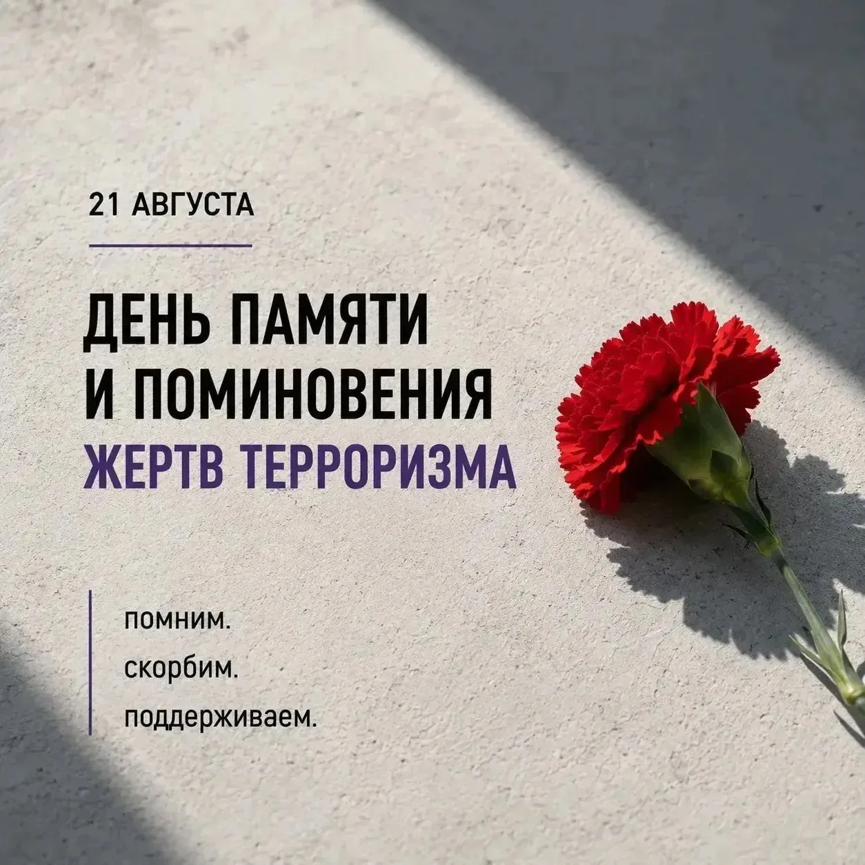 🕊️ День памяти и поминовения жертв терроризма