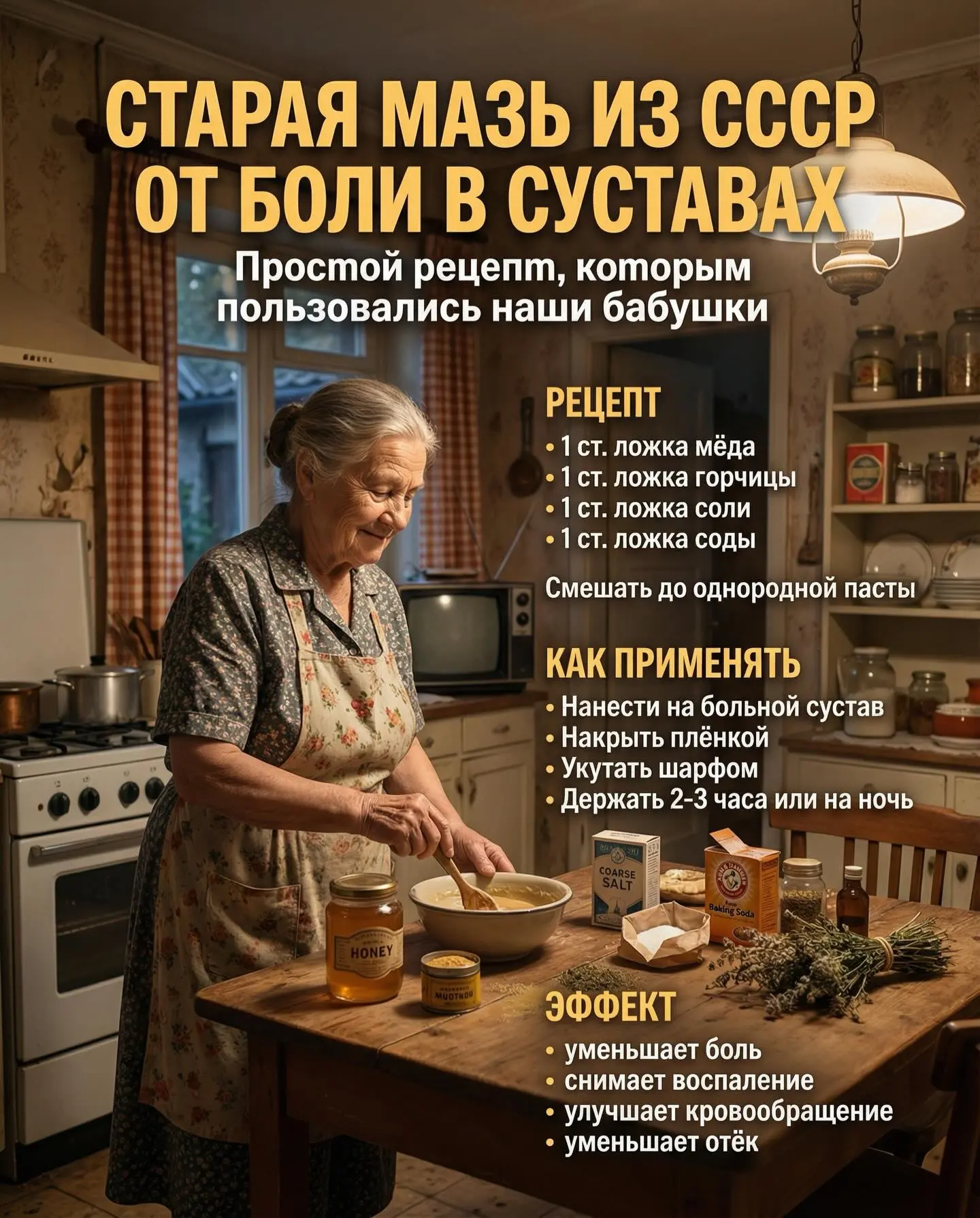🔥 Колени перестали болеть после этого рецепта…

Мне этот способ показала бабушка.
Сначала не верило