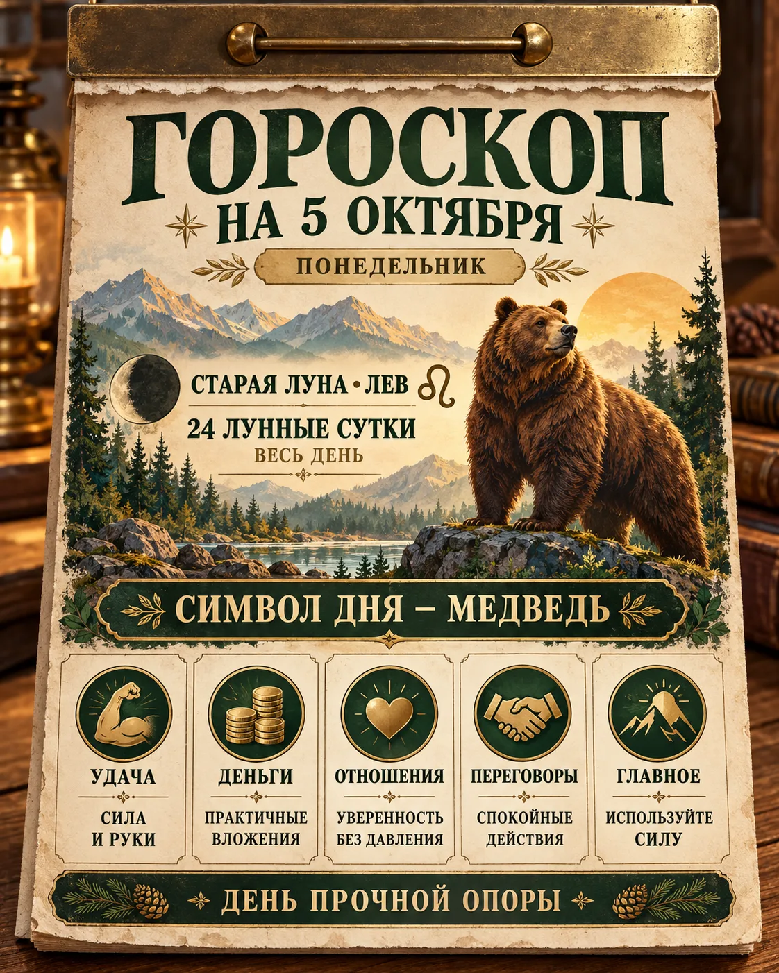 🌙 ГОРОСКОП НА СЕГОДНЯ — 5 ОКТЯБРЯ