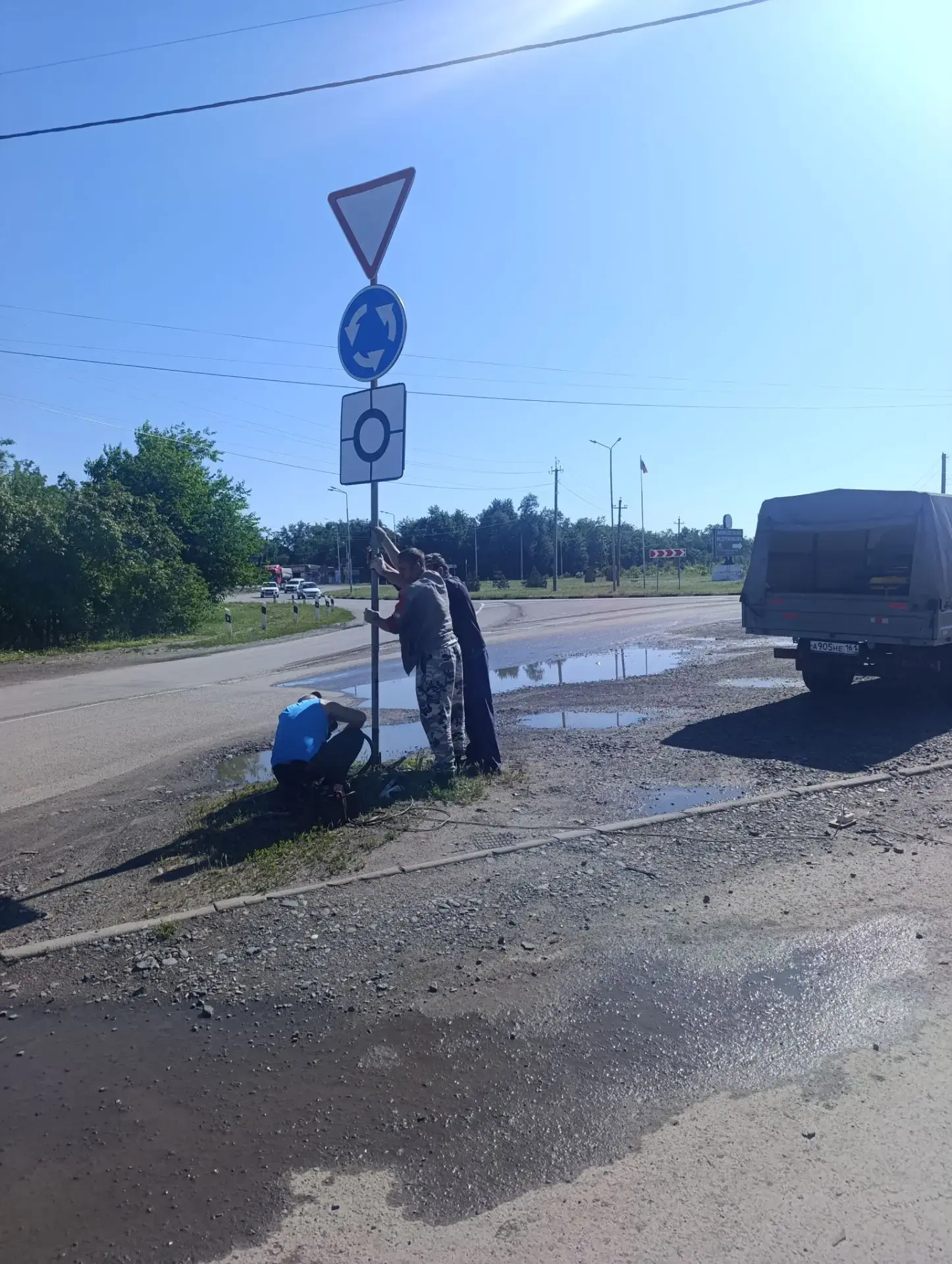 Установка знаков