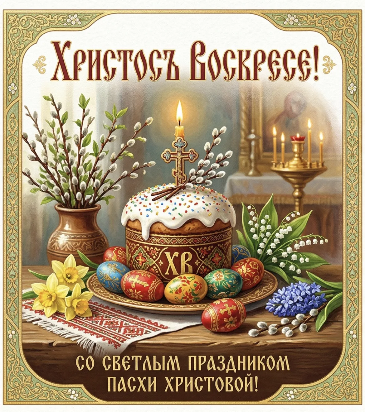 Со Светлой Пасхой! Вы еще успеете поздравить всех близких собственными открытками. Я оч...