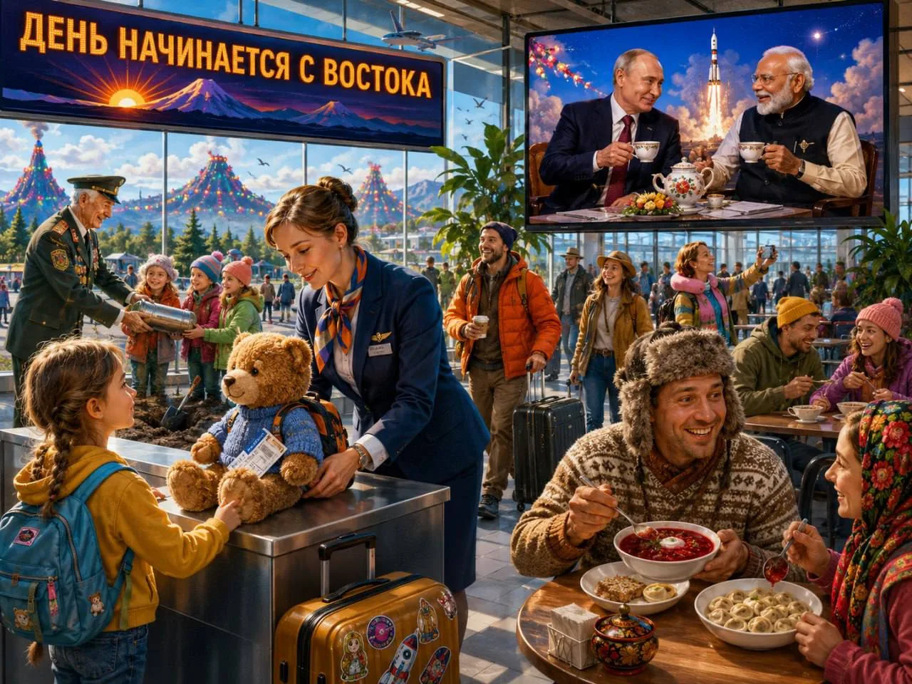 День начинается с Востока и дайджеста ключевых новостей!