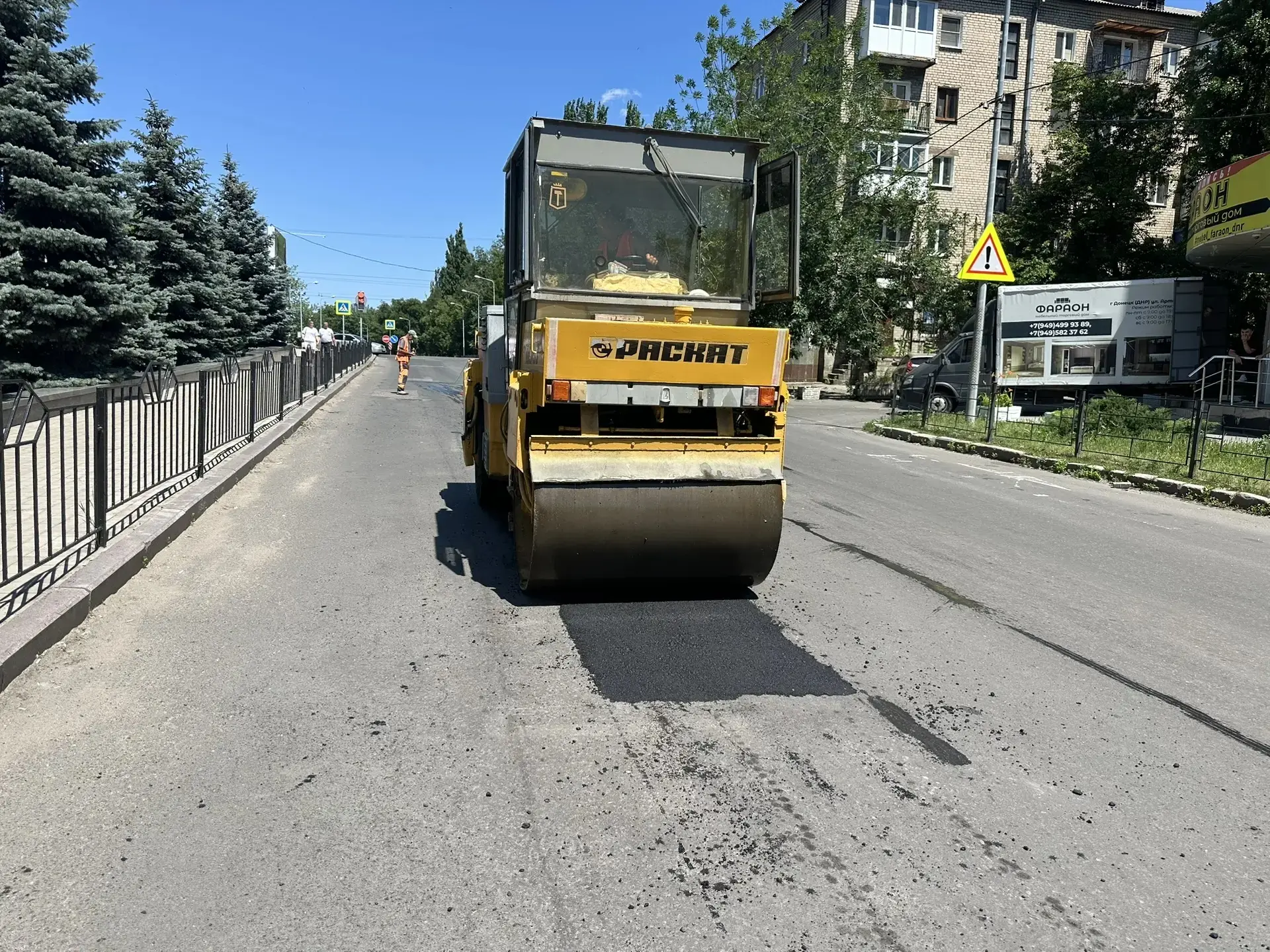 Ремонт дорожного покрытия по пр-кту Таманскому