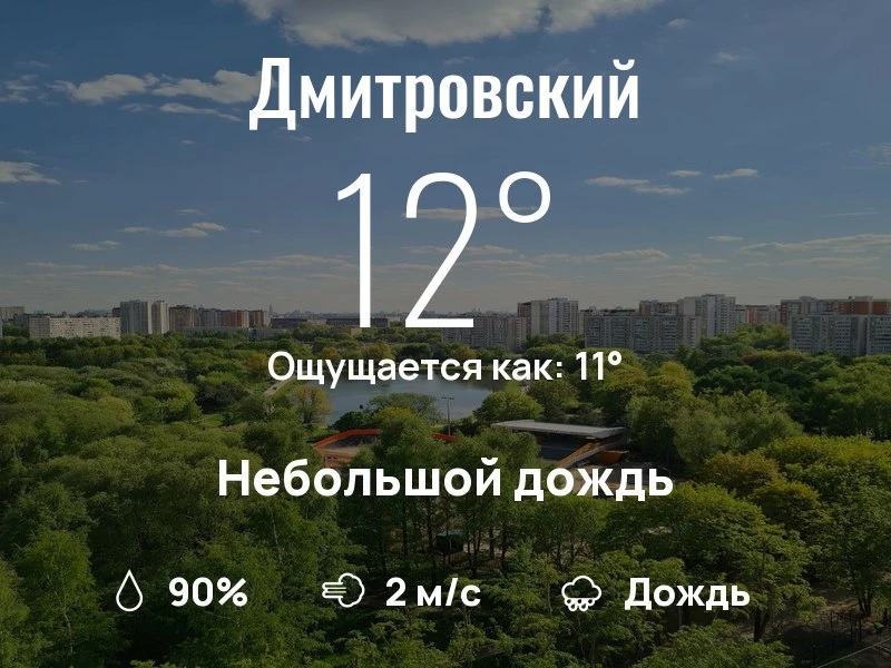 Что с погодой в Дмитровском?
