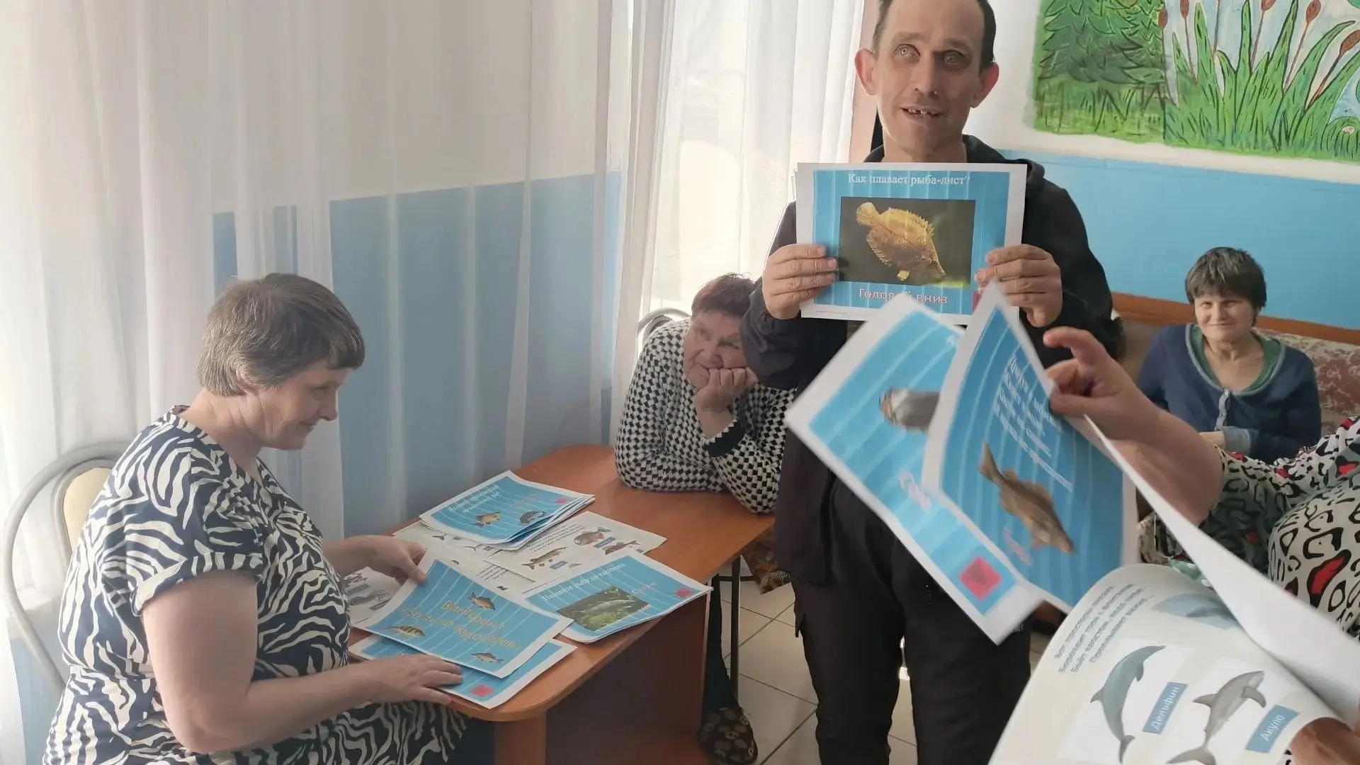 Погружаемся в мир загадок водоёмов! 🦀🐙 В ГБУ «Скоблинский ПНИ» прошла увлекательная в...