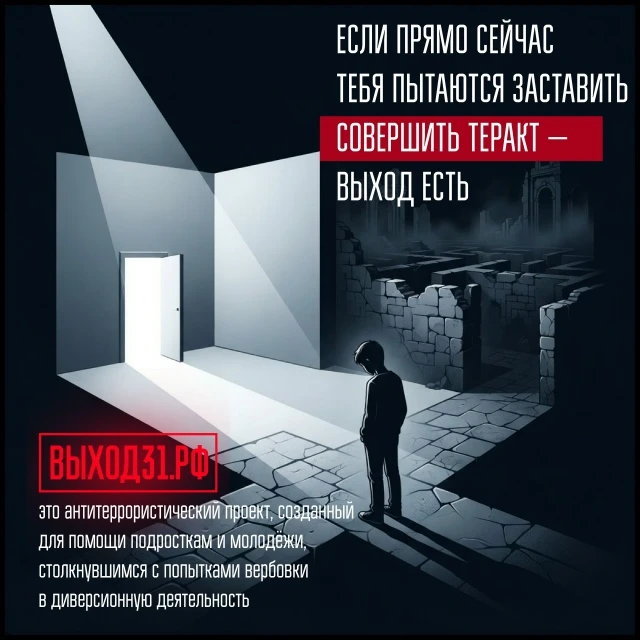 📱 Для подростков, которые столкнулись с вербовкой, запустили проект «Выход 31»: vk.cc/...