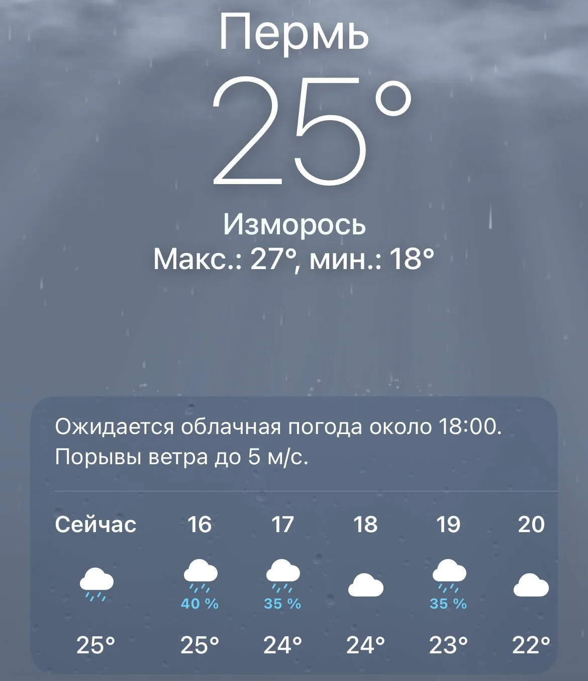 🌧️ Погода сейчас