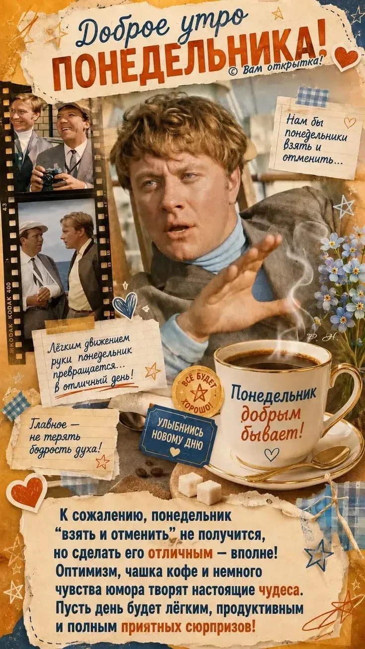 🥰 Ставьте реакции и делитесь открыткой с близкими ❤️