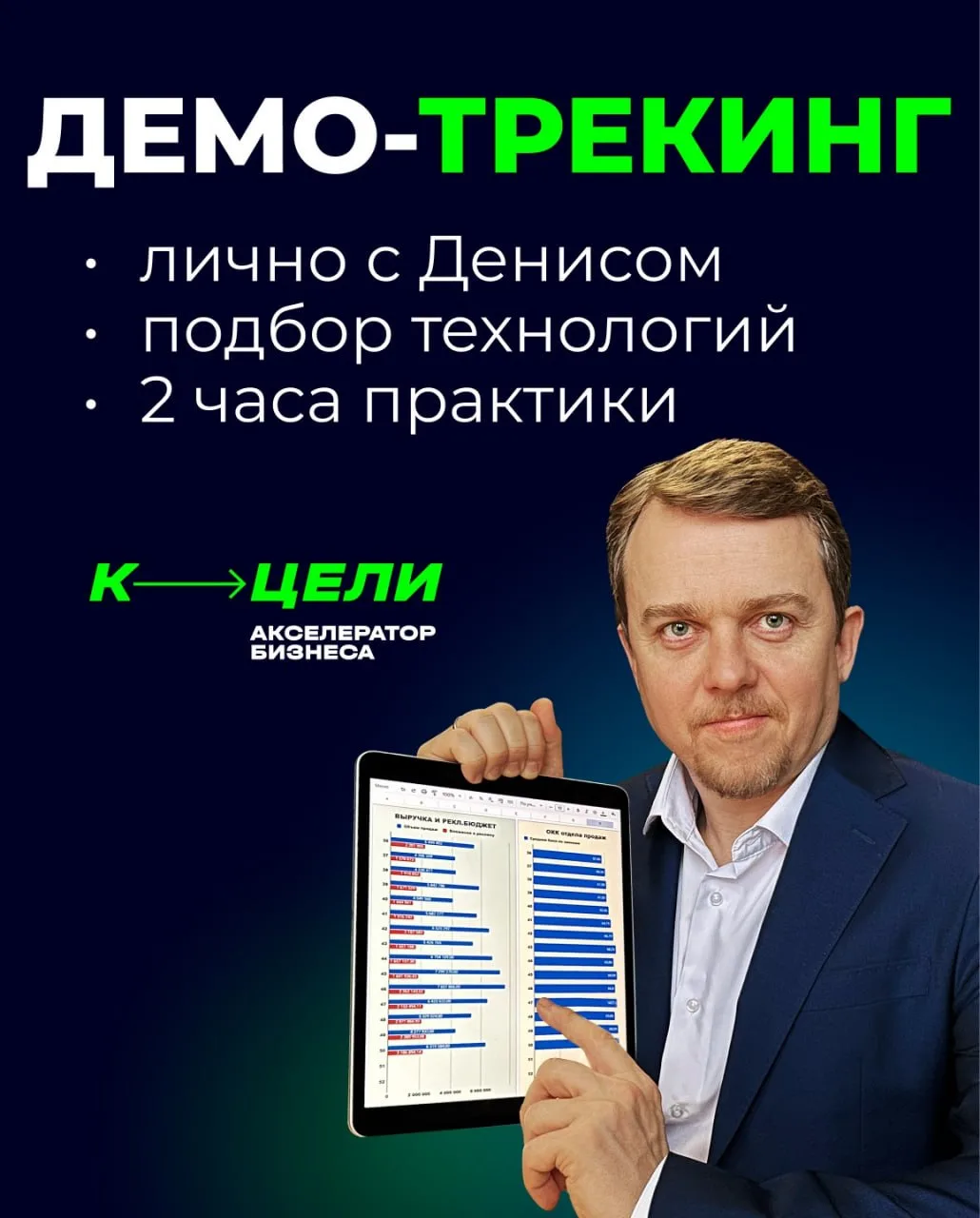 Эксклюзивная закрытая встреча лично с Денисом Сергеевым в формате демо-трекинга