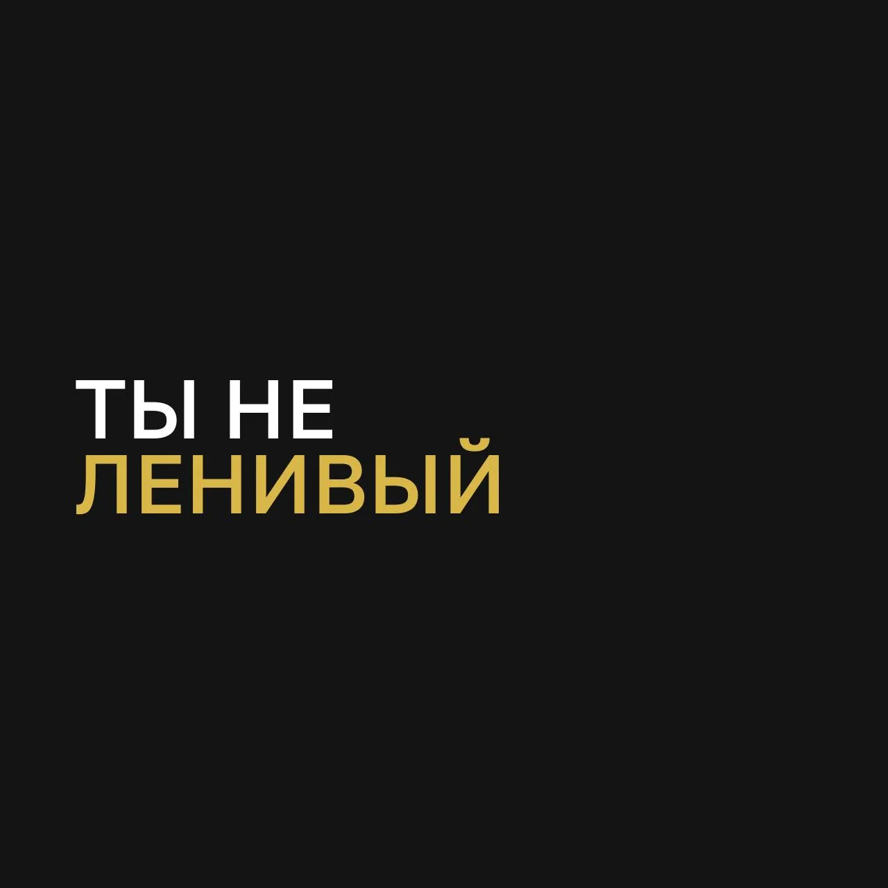 Ты не ленивый. Ты просто тренируешь всё сразу.