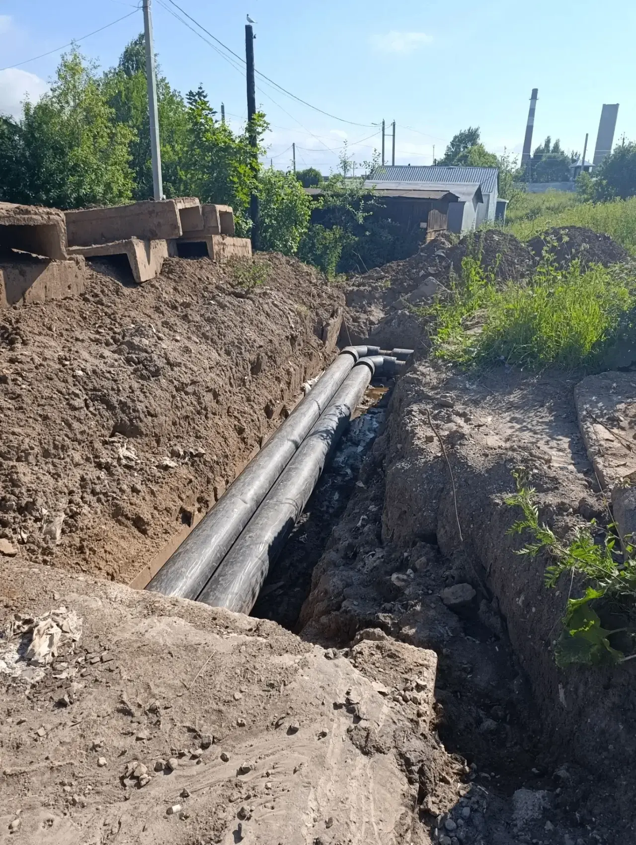 Завершен очередной этап капитального ремонта теплотрассы в районе пересечения улиц Энер...