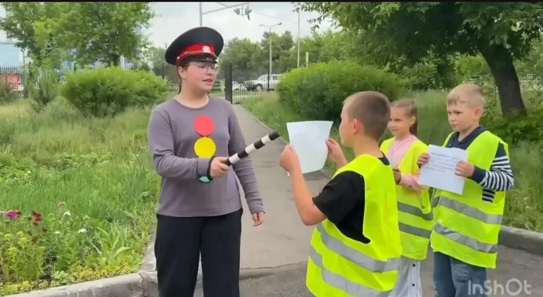 В нашем школьном лагере состоялось мероприятие для юных участников дорожного движения, направленное 