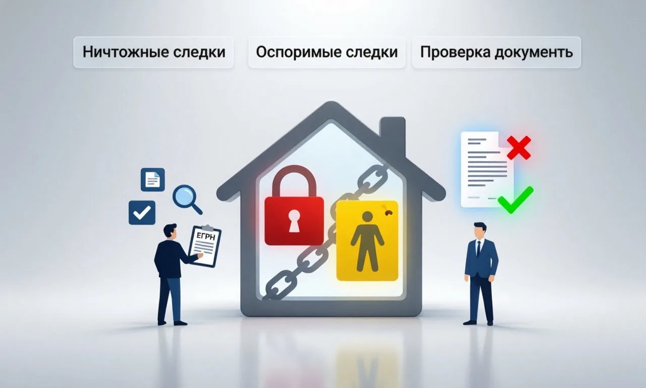 🔊 Когда сделку с жильём могут признать недействительной и как этого избежать

Сделки с недвижимость