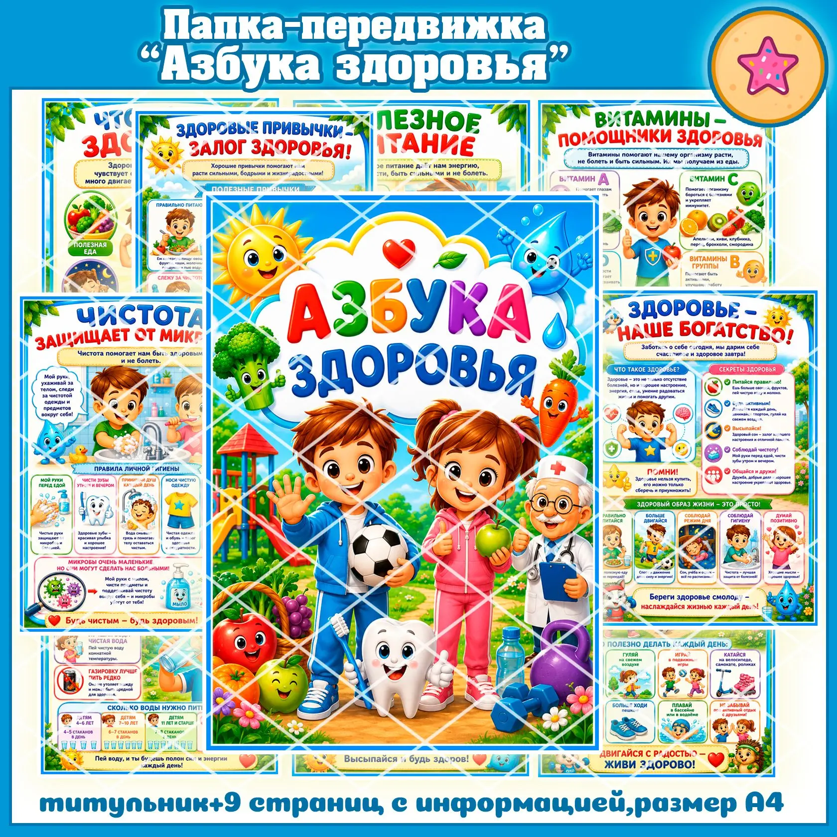 Папка-передвижка “Азбука здоровья”