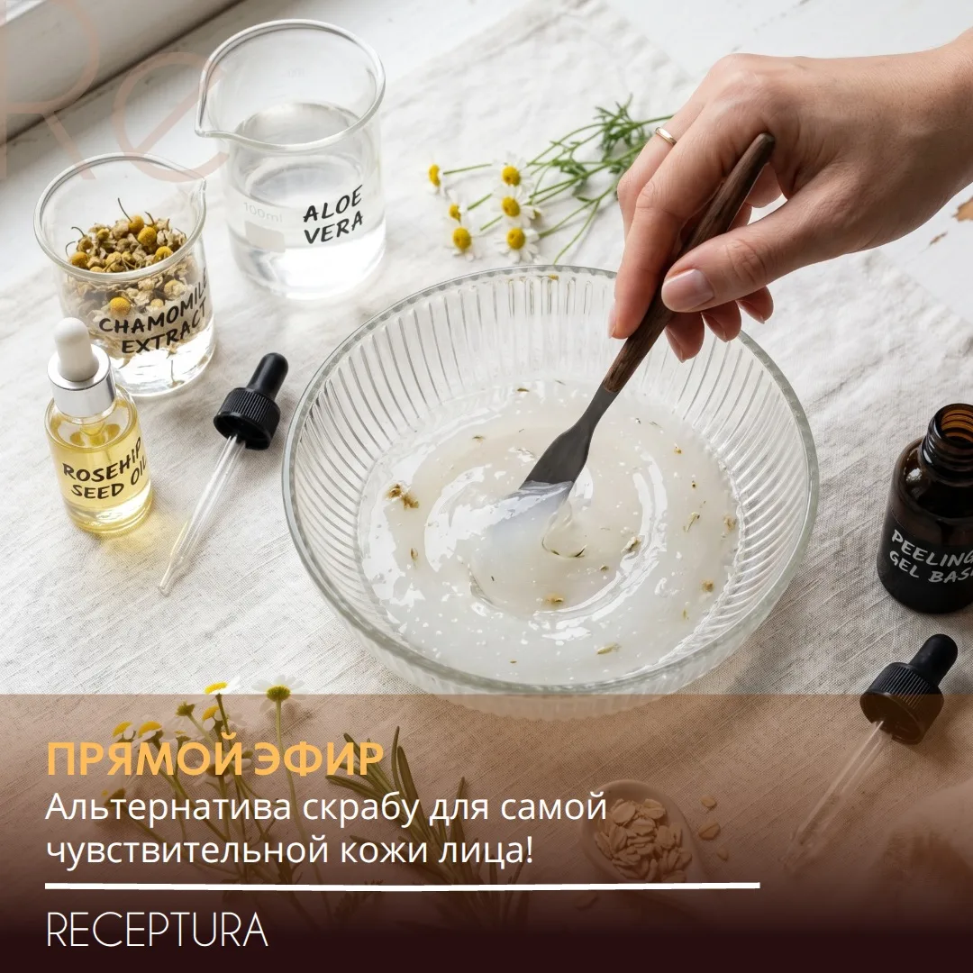 Альтернатива скрабу для самой чувствительной кожи лица!