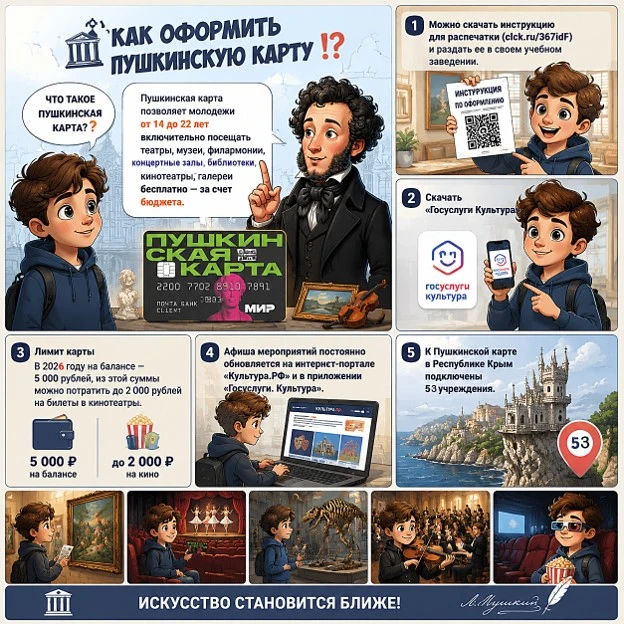 🌟 Пушкинская карта открывает перед молодежью новые горизонты! 🎭