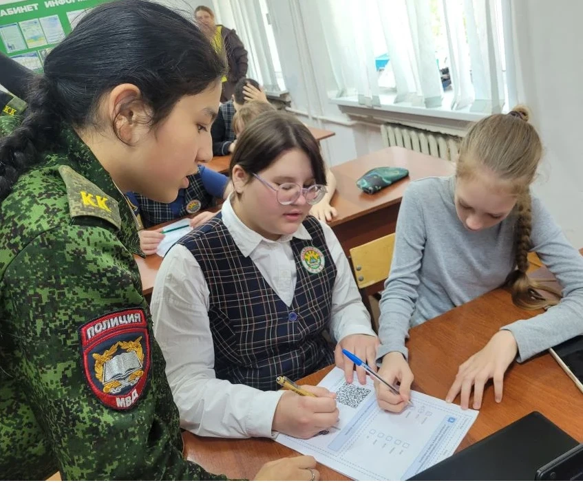 В преддверии Международного дня славянской письменности и культуры ученики 10 К класса ...