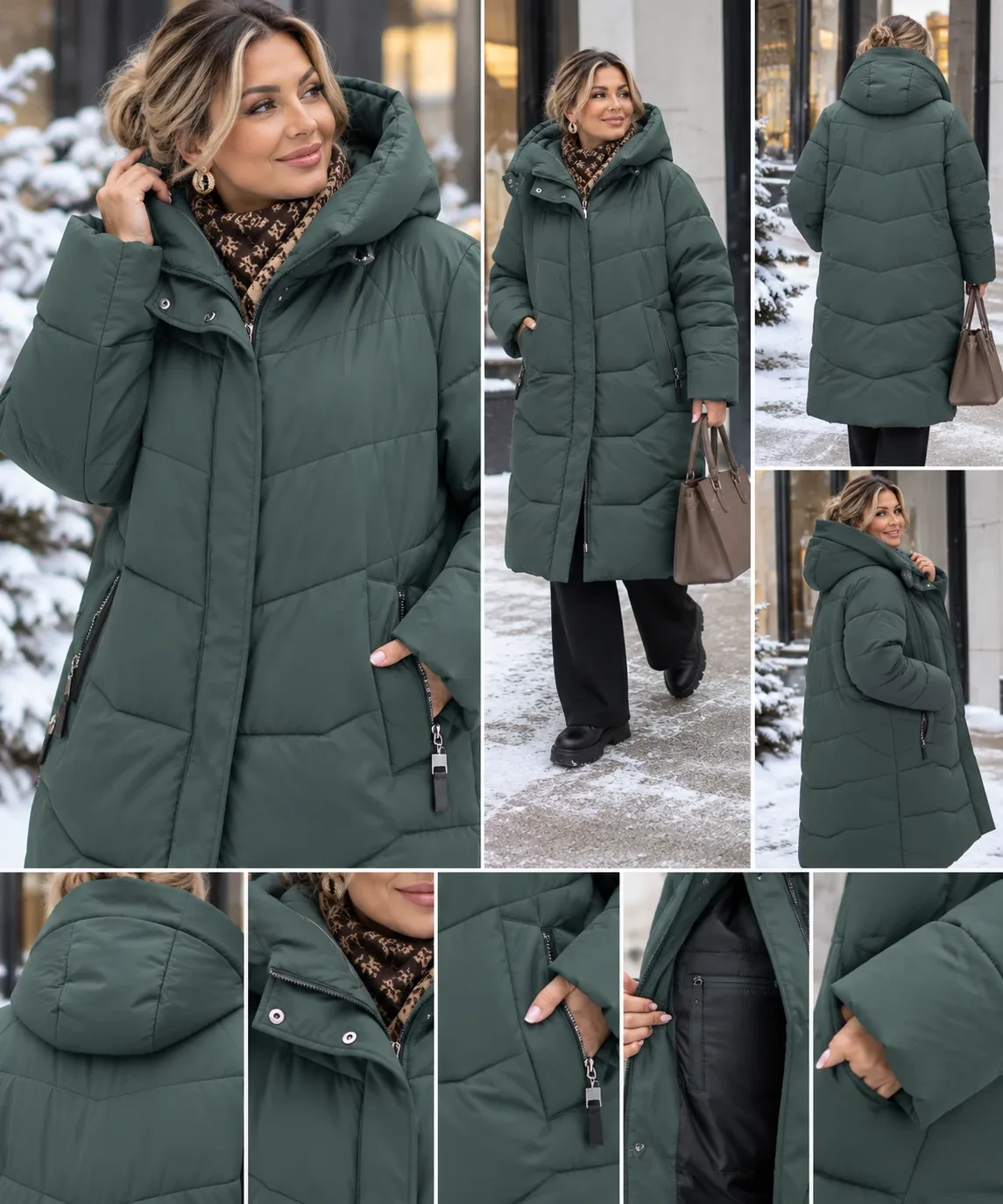 ❄️ Ищете тёплую зимнюю куртку на размеры 60–70, чтобы и бёдра закрывала, и не жала?