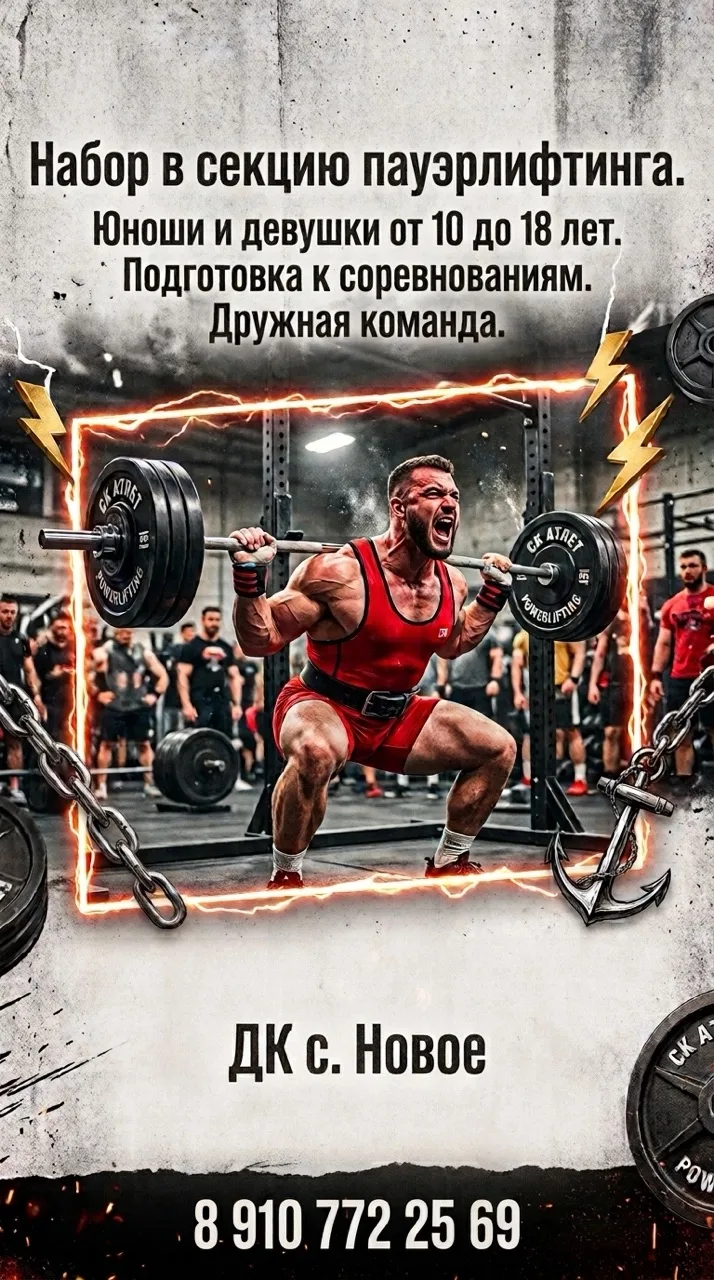 Объявляем набор в секцию пауэрлифтинга!!!