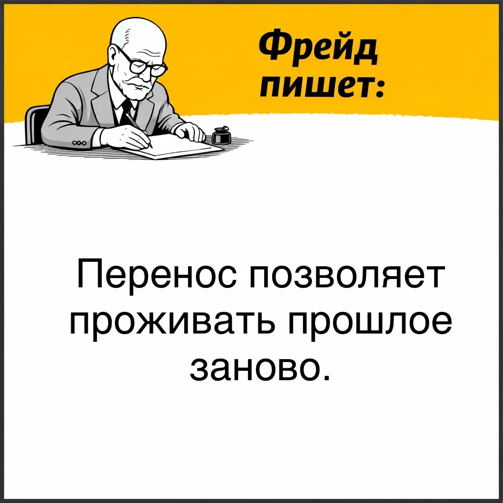 Перенос по Фрейду - это психологический механизм, при котором человек бессознательно переносит чувст