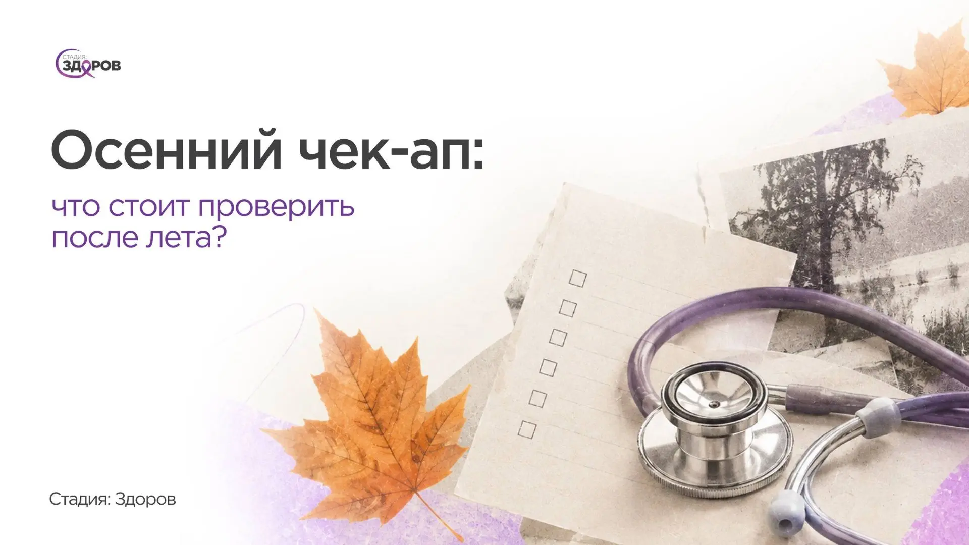 Осенний чек-ап: что стоит проверить после лета?🍂