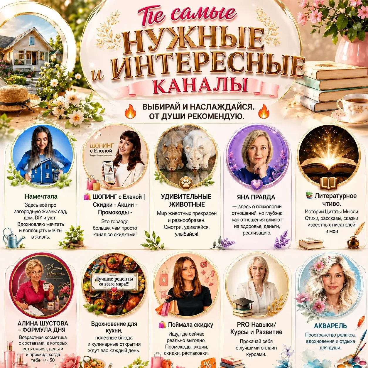 Те самые нужные и интересные каналы.