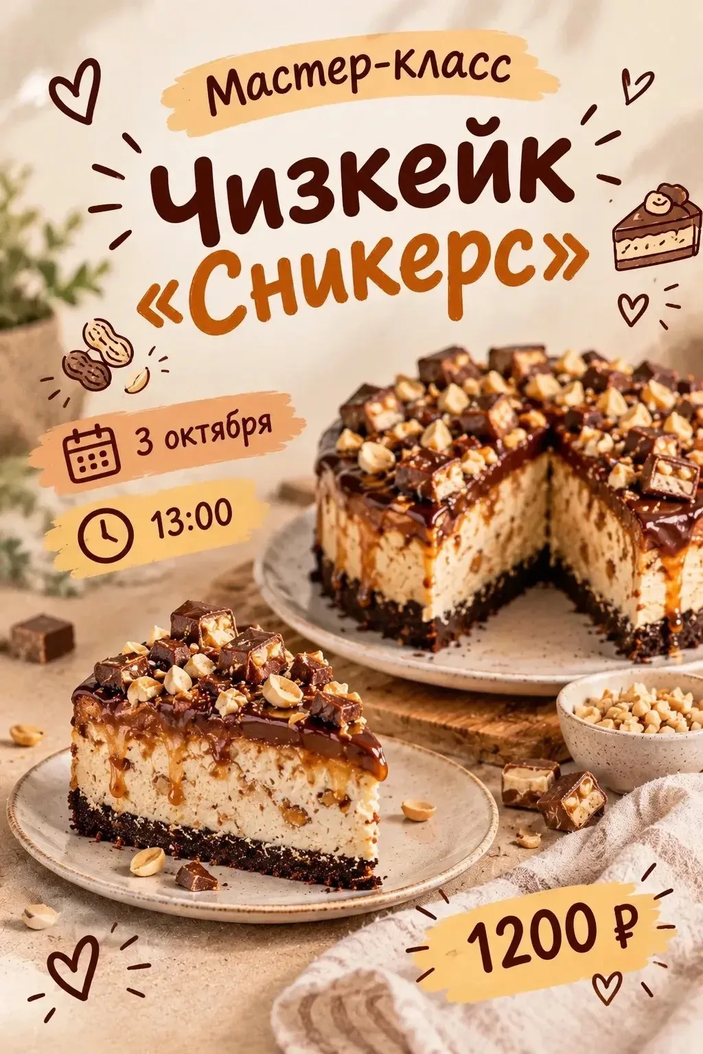🍪 Завтра, 3 октября в 13:00 — кулинарный мастер-класс!