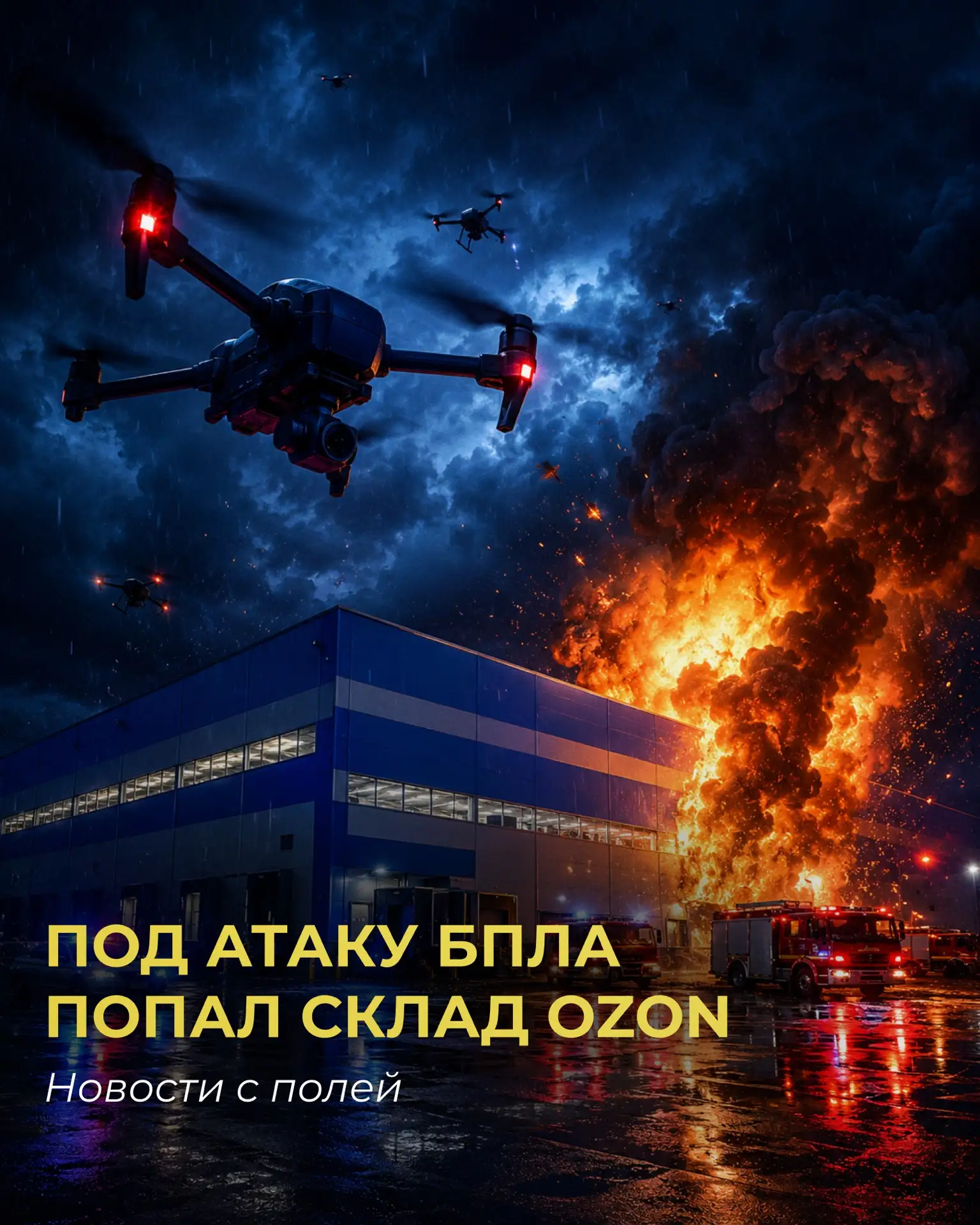 ⚠️Атаки на склады продолжаются — теперь пострадал Ozon