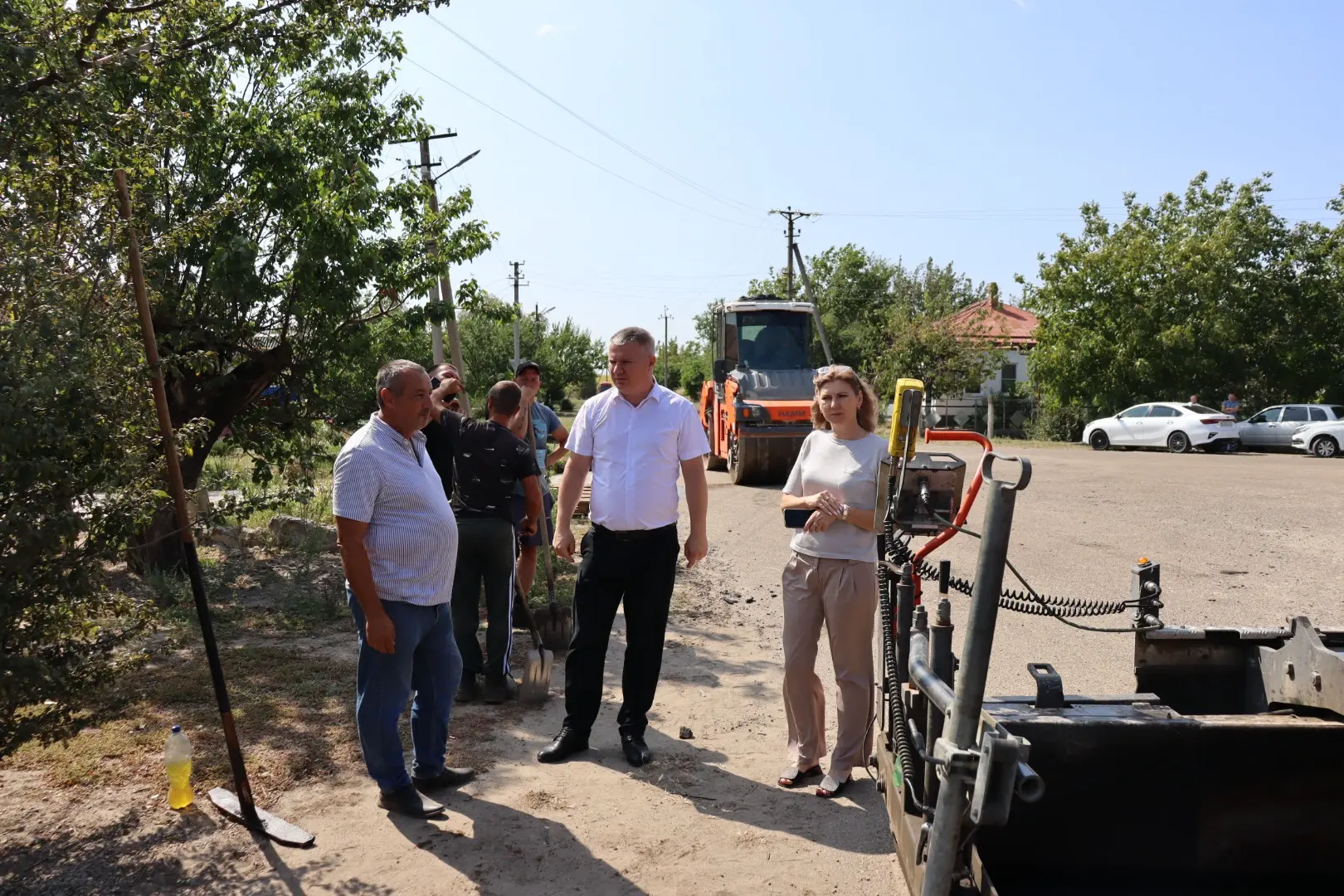 Капитальный ремонт дороги по улице Советской в с.Майкопском идёт полным ходом. 🚧