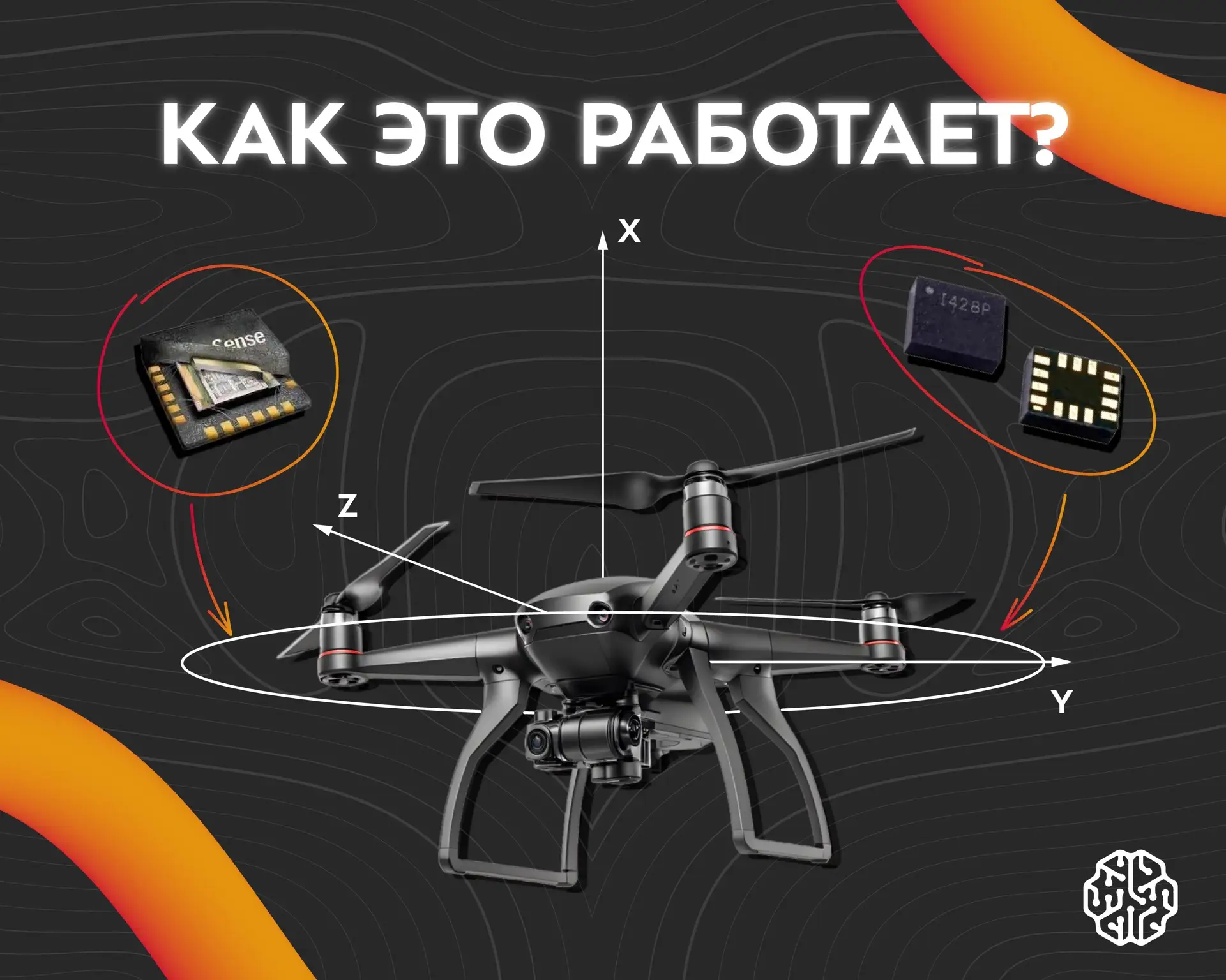 🚁 Дрон может лететь со скоростью десятков километров в час, резко менять направление и...