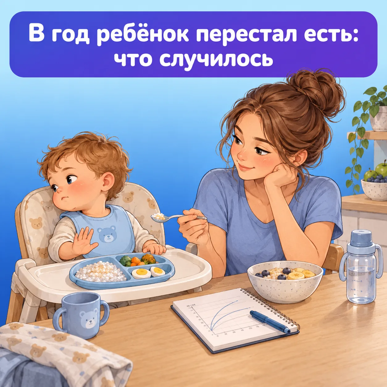 👶 Кейс: в год ребёнок вдруг перестал есть — что случилось