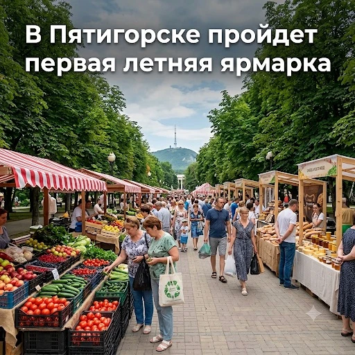 🥖Жителей и гостей Пятигорска приглашают на первую летнюю ярмарку выходного дня.

Уже завтра в суббо