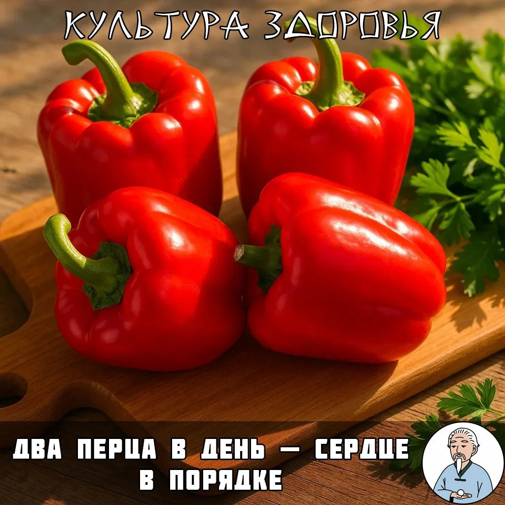 Витаминный заряд для сердца  Красный болгарский перец — настоящий рекордсмен по содержанию витамина 